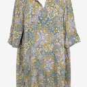 Second-Hand - The Ark Daisy Blue Boho Mini Dress Size M - SwapUp