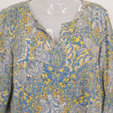 Second-Hand - The Ark Daisy Blue Boho Mini Dress Size M - SwapUp