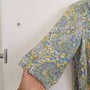 Second-Hand - The Ark Daisy Blue Boho Mini Dress Size M - SwapUp