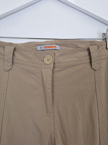 Second-Hand - Snowgum Tan Multi Pocket Hiking Pants Size 10 - SwapUp