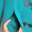 Second-Hand - Sabena Teal Hooded Duffle Coat Size 10 - SwapUp
