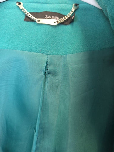 Second-Hand - Sabena Teal Hooded Duffle Coat Size 10 - SwapUp