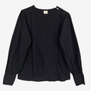 Second-Hand - Assorted Brands Elegant Pleated Cotton Top Size M - SwapUp