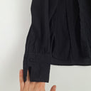 Second-Hand - Assorted Brands Elegant Pleated Cotton Top Size M - SwapUp