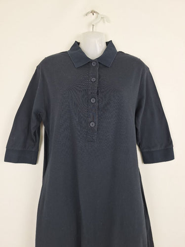 Second-Hand - Sportscraft Everyday Navy Polo Midi Dress Size 10 - SwapUp