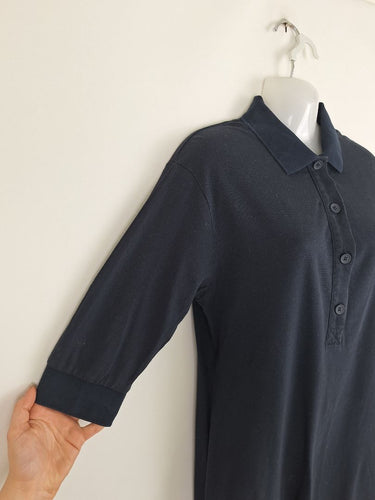 Second-Hand - Sportscraft Everyday Navy Polo Midi Dress Size 10 - SwapUp