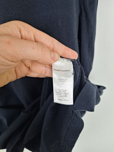 Second-Hand - Sportscraft Everyday Navy Polo Midi Dress Size 10 - SwapUp