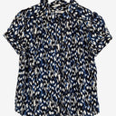 Second-Hand - Marcs Essential Trimmed Office Silk Staple Blouse Size 10 - SwapUp