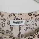 Second-Hand - Marcs Stylish Tied Patterned Silk Top Size 8 - SwapUp