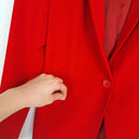 Second-Hand - Marcs Crimson Tailored Work Staple Blazer Size 6 - SwapUp