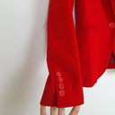 Second-Hand - Marcs Crimson Tailored Work Staple Blazer Size 6 - SwapUp