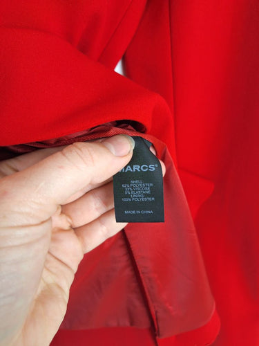 Second-Hand - Marcs Crimson Tailored Work Staple Blazer Size 6 - SwapUp