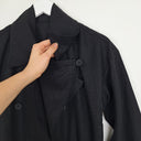 Second-Hand - Elk Effortless Anneli Noir Linen Coat Size 6 - SwapUp