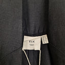 Second-Hand - Elk Effortless Anneli Noir Linen Coat Size 6 - SwapUp