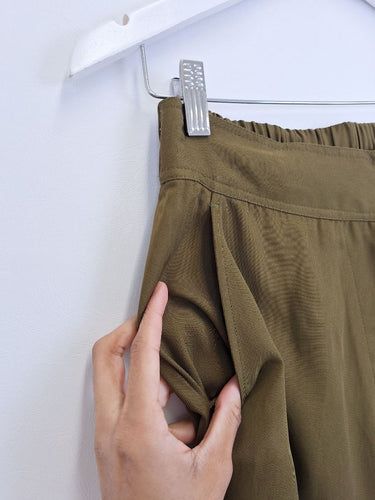 Second-Hand - Elk Olive Kiiltava Tapered Pants Pants Size 8 - SwapUp