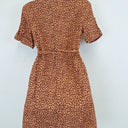 Second-Hand - Marcs Animal Print Linen Utility Mini Dress Size 8 - SwapUp