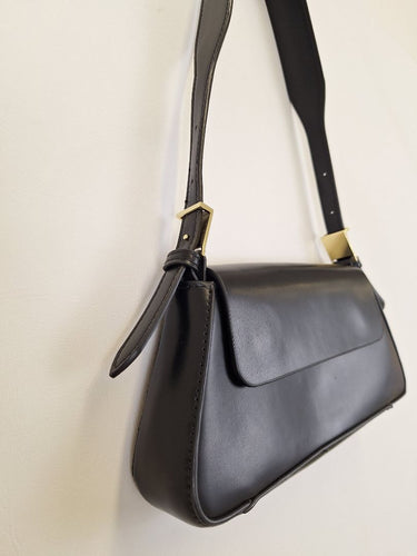 Second-Hand - Zara Chic Gold Buckle Mini Shoulder Bag - SwapUp