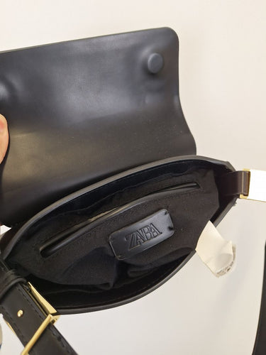 Second-Hand - Zara Chic Gold Buckle Mini Shoulder Bag - SwapUp