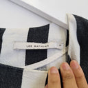 Second-Hand - Lee Mathews Striped Side Split Linen Top Size 12 - SwapUp