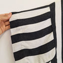 Second-Hand - Lee Mathews Striped Side Split Linen Top Size 12 - SwapUp