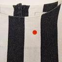 Second-Hand - Lee Mathews Striped Side Split Linen Top Size 12 - SwapUp