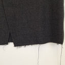 Second-Hand - Lee Mathews Charcoal Wool Raw Edge Skirt Size 12 - SwapUp