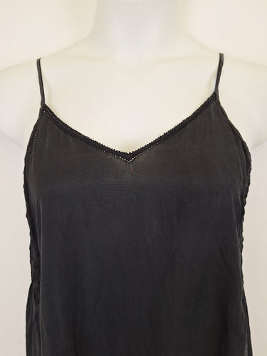 Second-Hand - Lee Mathews Delicate Silk Lace Trim Slip Dress Size 12 - SwapUp