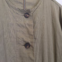 Second-Hand - Jigsaw Linen Blend Khaki Adjustable Waist Jacket Size 16 - SwapUp