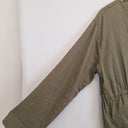 Second-Hand - Jigsaw Linen Blend Khaki Adjustable Waist Jacket Size 16 - SwapUp