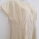 Second-Hand - COS Ivory Classic Pleated Midi Dress Size L - SwapUp