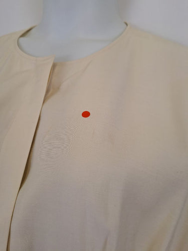 Second-Hand - COS Ivory Classic Pleated Midi Dress Size L - SwapUp