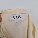 Second-Hand - COS Ivory Classic Pleated Midi Dress Size L - SwapUp