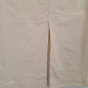 Second-Hand - Sportscraft Chalk Straight Front Split Midi Skirt Size 14 - SwapUp