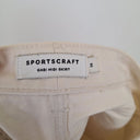 Second-Hand - Sportscraft Chalk Straight Front Split Midi Skirt Size 14 - SwapUp