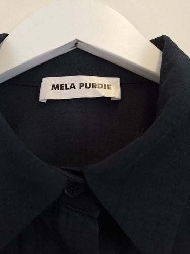 Second-Hand - Mela Purdie Relaxed Layered Drop Shoulder Shirt Size 6 - SwapUp