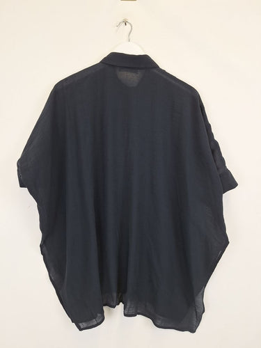 Second-Hand - Mela Purdie Relaxed Layered Drop Shoulder Shirt Size 6 - SwapUp