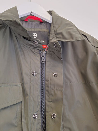 Second-Hand - Victorinox Olive Quilted Winter Outdoors Jacket Size M - SwapUp