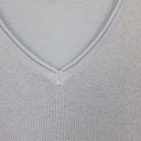 Second-Hand - Humidity Sky Blue Relaxed Knit Top Size S - SwapUp