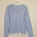 Second-Hand - Humidity Sky Blue Relaxed Knit Top Size S - SwapUp