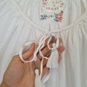 Second-Hand - Lulalife Beaded Tassel Pearl White Blouse Size S - SwapUp