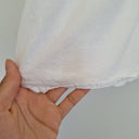 Second-Hand - Lulalife Beaded Tassel Pearl White Blouse Size S - SwapUp