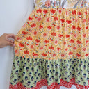 Second-Hand - Lulalife Patchwork Floral Summer Mini Dress Size S - SwapUp