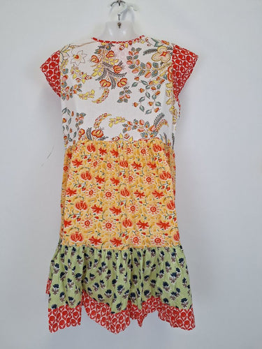Second-Hand - Lulalife Patchwork Floral Summer Mini Dress Size S - SwapUp