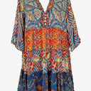 Second-Hand - Lulalife Patchwork Ruffle Tiered Mini Dress Size S - SwapUp