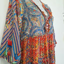 Second-Hand - Lulalife Patchwork Ruffle Tiered Mini Dress Size S - SwapUp