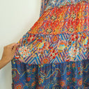 Second-Hand - Lulalife Patchwork Ruffle Tiered Mini Dress Size S - SwapUp