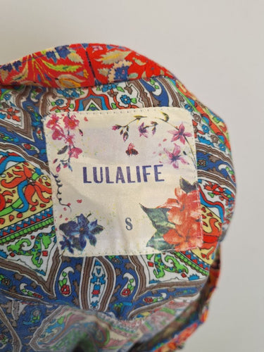 Second-Hand - Lulalife Patchwork Ruffle Tiered Mini Dress Size S - SwapUp