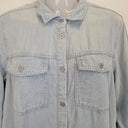 Second-Hand - Velvet Heart Light Chambray Tiered Shirt Dress Size S - SwapUp