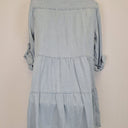 Second-Hand - Velvet Heart Light Chambray Tiered Shirt Dress Size S - SwapUp