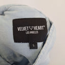 Second-Hand - Velvet Heart Light Chambray Tiered Shirt Dress Size S - SwapUp